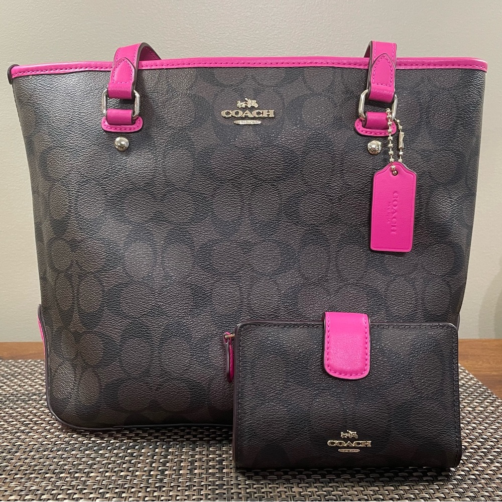 Coach Crossbody Mini Tote & Matching Wallet